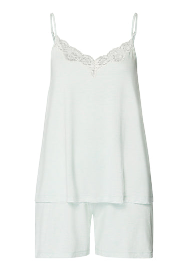 Natural Elegance Spaghetti Camisole Short Pajama Set | Vapor Melange 74962-3011